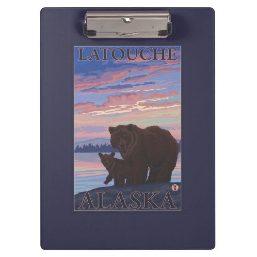 Porte-bloc Ours et CUB - Latouche, Alaska (Devant)