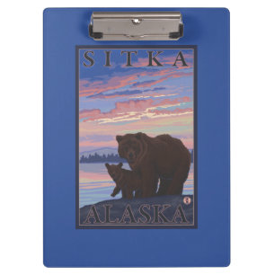 Porte-bloc Ours et CUB - Sitka, Alaska