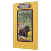 Porte-bloc Ours noir dans la forêt - Fairbanks, Alaska (Gauche)