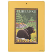 Porte-bloc Ours noir dans la forêt - Fairbanks, Alaska (Dos)
