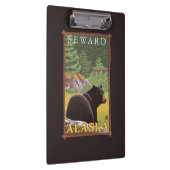 Porte-bloc Ours noir dans la forêt - Seward, Alaska (Swatch)