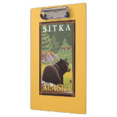 Porte-bloc Ours noir dans la forêt - Sitka, Alaska (Gauche)