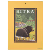 Porte-bloc Ours noir dans la forêt - Sitka, Alaska (Dos)