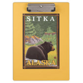 Porte-bloc Ours noir dans la forêt - Sitka, Alaska (Devant)