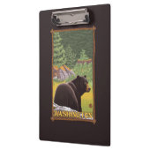 Porte-bloc Ours noir dans la forêt - Washington (Gauche)