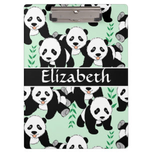 Porte-bloc Ours panda graphiques pour personnaliser