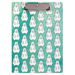 Porte-bloc Ours Polaires Brun Grizzli de Dessin Animé Drôle B
