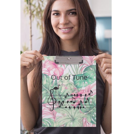 Porte-bloc Out of Tune Flamingo