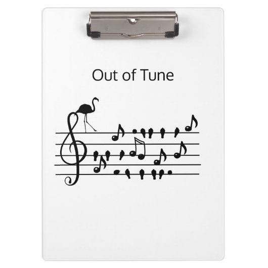 Porte-bloc Out of Tune Flamingo (Devant)