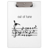 Porte-bloc Out of Tune, toucan rejoignant les oiseaux chanteu (Devant)