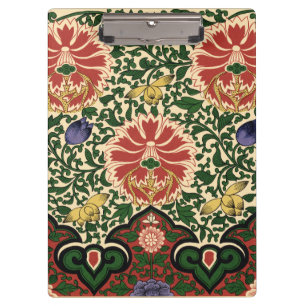 Porte-bloc Owen Jones Chinoiserie Rouge Lotus Floral Art Desi