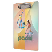 Porte-bloc Padel Clipboard – Style Padel Vibrant (Gauche)