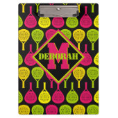 Porte-bloc Padel Smash avec monogramme (Devant)