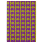 Porte-bloc Paillettes de diamant or et violet (Dos)