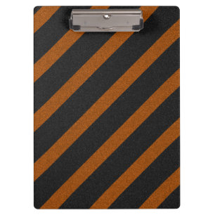 Porte-bloc Paillettes rayures orange et noir