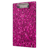 Porte-bloc Paillettes rose chaud fausses (Gauche)