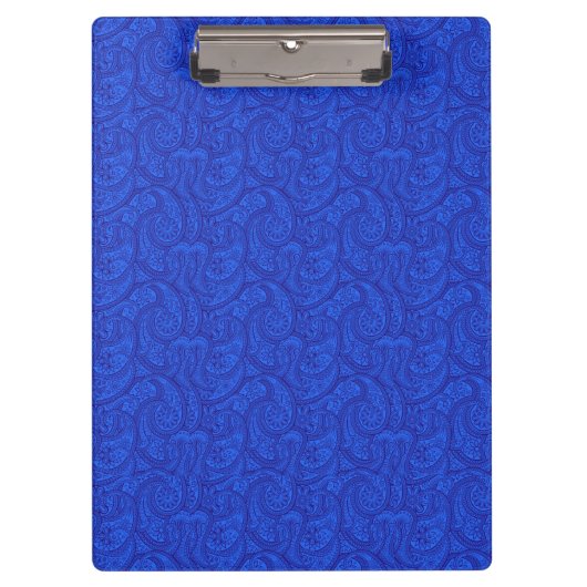Porte-bloc Paisley bleu (Devant)