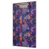 Porte-bloc Paisley violet rose (Gauche)