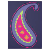 Porte-bloc Paisley violet rose (Dos)