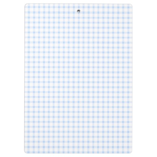 Porte-bloc Pale Blue Gingham Classic Monogram (Dos)