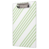 Porte-bloc Pale vert et blanc cinq bandes motif (Gauche)