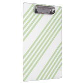 Porte-bloc Pale vert et blanc cinq bandes motif (Swatch)