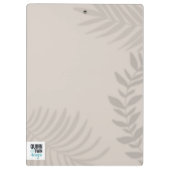 Porte-bloc Palm ombragé Tan (Dos)