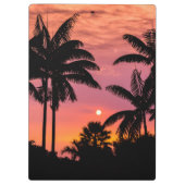 Porte-bloc Palmiers silhoués, Hawaï (Dos)