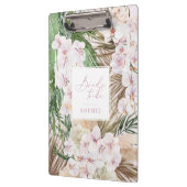 Porte-bloc Pampas herbe, orchidée, fosse tropicale mariée à ê (Gauche)