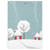 Porte-bloc Panda Bébé Cute En Hiver Gris Neige (Dos)