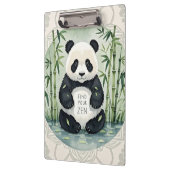 Porte-bloc Panda Chubby de grande taille assise dans une pose (Gauche)