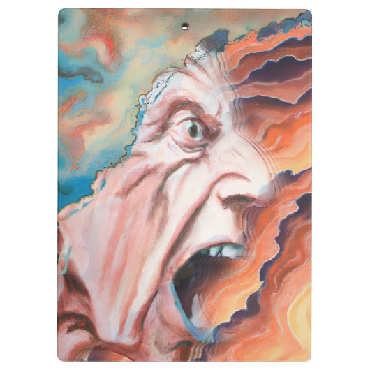 Porte-bloc Panic Waves peinture à l'huile (Dos)