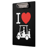 Porte-bloc Panier de golf I Heart (Love) (Gauche)