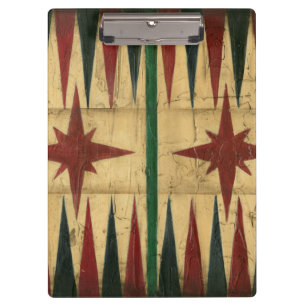 Porte-bloc Panneau antique de jeu de backgammon par le