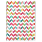 Porte-bloc Panneau d'agrafe contemporain de motif de Chevron (Dos)