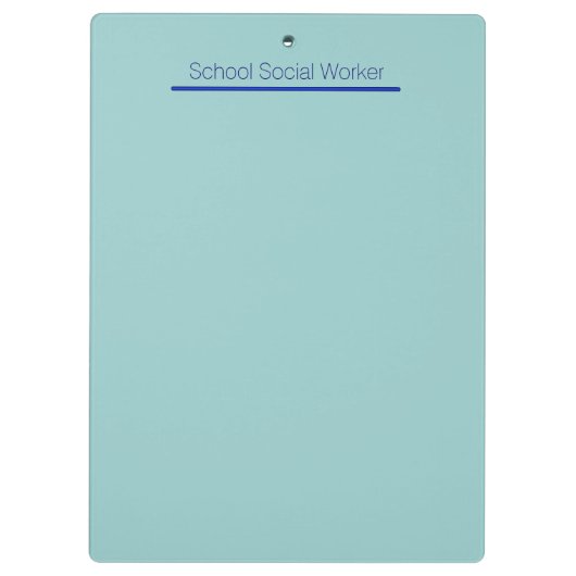 Porte-bloc Panneau d'agrafe d'assistant social d'école (Dos)