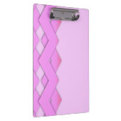 Porte-bloc Panneau d'agrafe rose de monogramme de zigzag (Swatch)