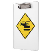 Porte-bloc Panneau d'avertissement d'hélicoptère (Gauche)
