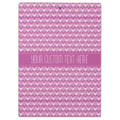 Porte-bloc Panneau de message personnalisé Pink Hearts (Dos)