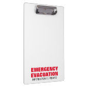 Porte-bloc Panneau de refuge pour exercice d'évacuation d'urg (Swatch)