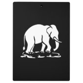 Porte-bloc Panneau de trekking des éléphants asiatiques devan (Dos)