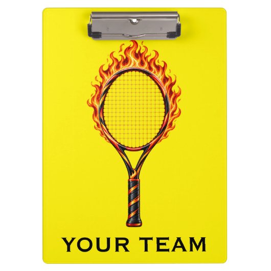 Porte-bloc Panneau d'équipe de tennis (Devant)