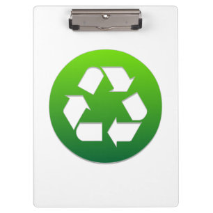 Porte-bloc Panneau Recyclage vert