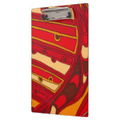 Porte-bloc Panneaux oranges abstraits (Gauche)