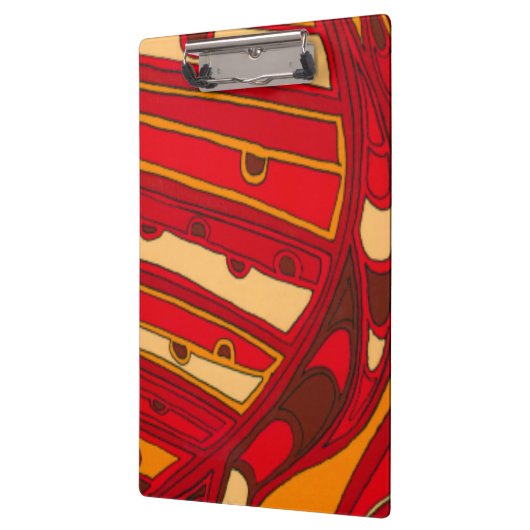 Porte-bloc Panneaux oranges abstraits (Gauche)