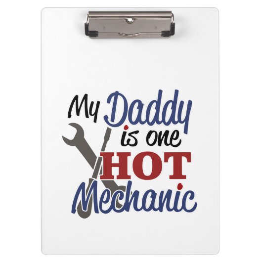 Porte-bloc Papa Mécanicien Chaud (Devant)