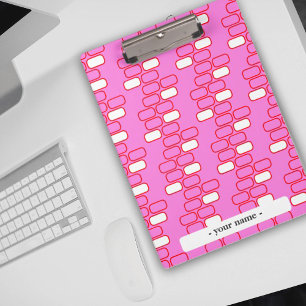 Porte-bloc Papeterie de collège Personnaliser de rétro rose