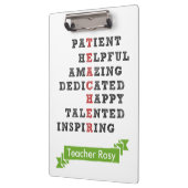 Porte-bloc Papeterie personnelle de l'enseignant - Caractéris (Gauche)