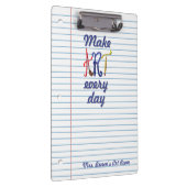 Porte-bloc Papier ligné Bloc-notes de professeur d'art (Swatch)