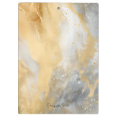 Porte-bloc Papier Marbré Doré Art (Dos)